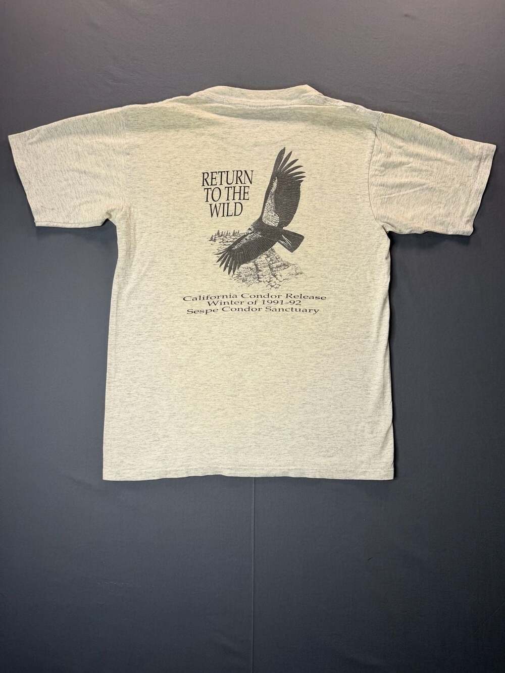 Vintage 1991 Return to the Wild California Condor Recovery Program T-Shirt